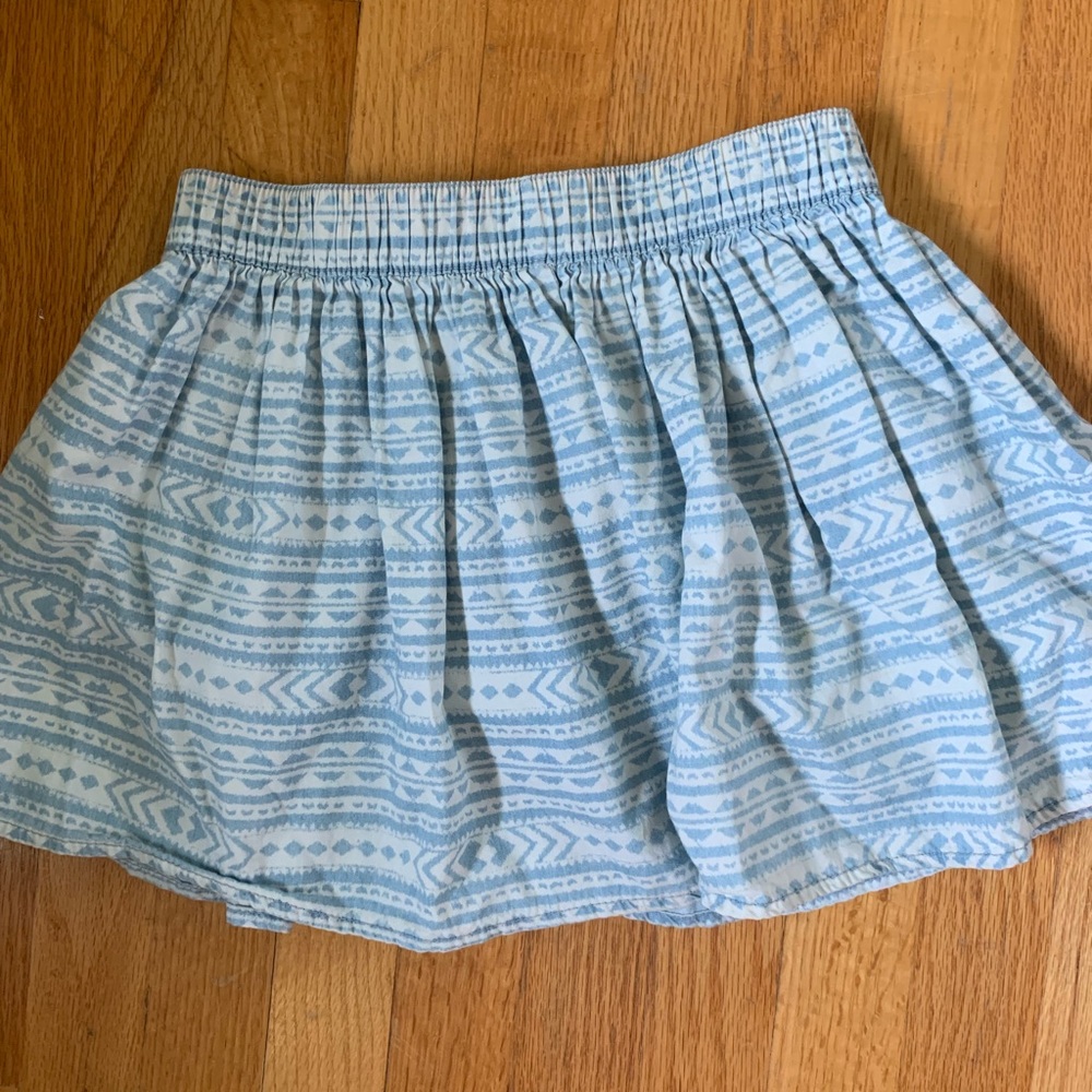 H&M tribal print skater skirt